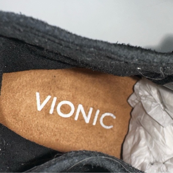 NWOB Vionic Joy Vera Black Suede Water-Resistant Orthotic Ankle Boots Booties 6 - Picture 5 of 12